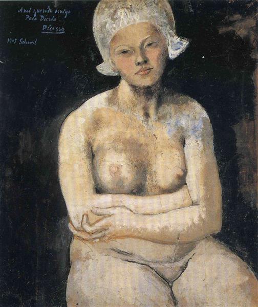 Pablo Picasso Classical Painting Female Nude Dutch Girl Realism